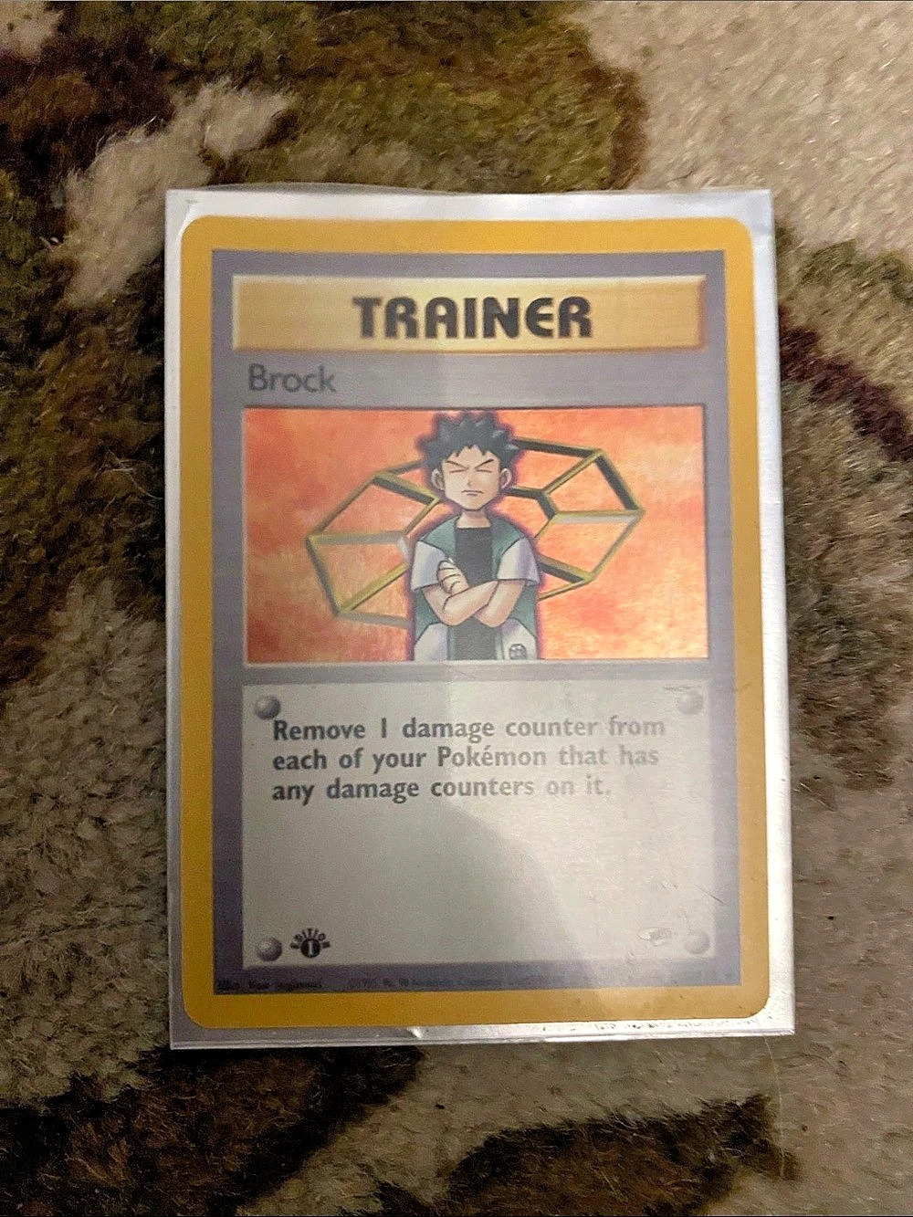Pokemon Trainer Brock Trainer Card Brock NWT